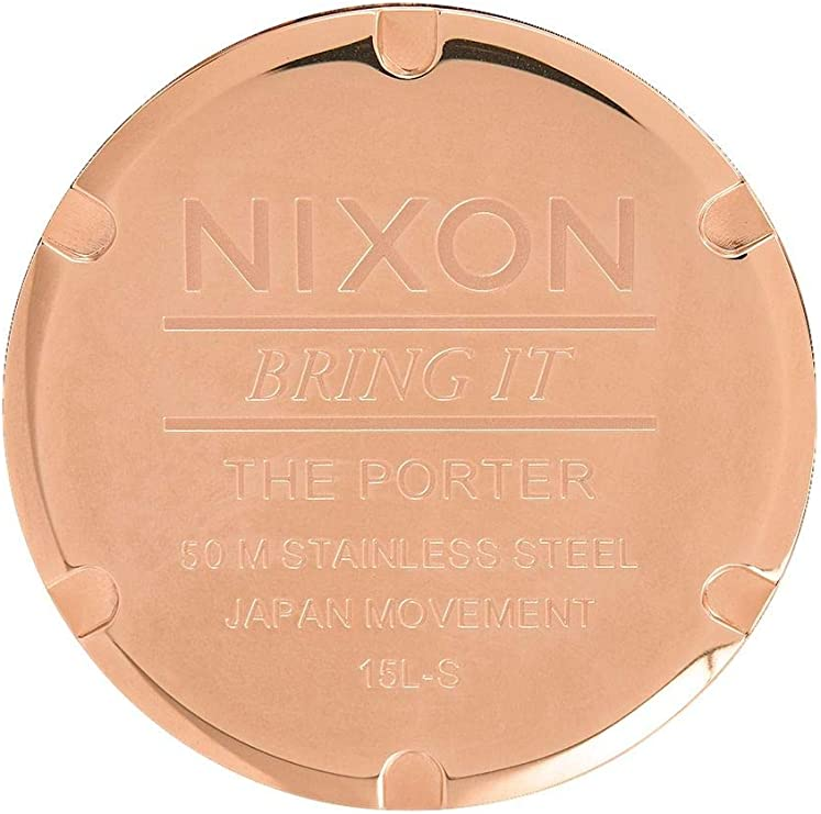 Gotstyle Fashion - Nixon Jewellery Porter Leather - Rose Gold/White/Saddle