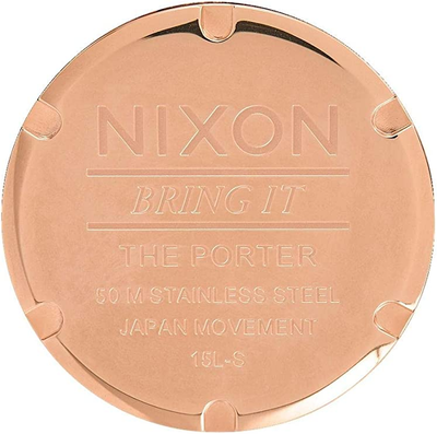 Gotstyle Fashion - Nixon Jewellery Porter Leather - Rose Gold/White/Saddle