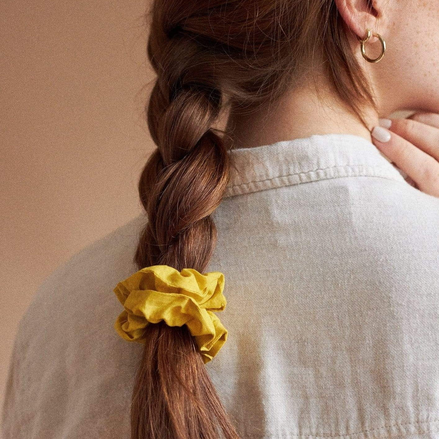 Gotstyle Fashion - Lover's Tempo Jewellery Sunday Cotton Scrunchie - Mustard