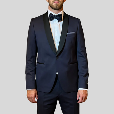 Gotstyle Fashion - Horst Tuxedo Shawl Collar Tuxedo Suit - Navy